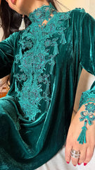 Emerald Velvet Bloom Jalabiya MMK Design