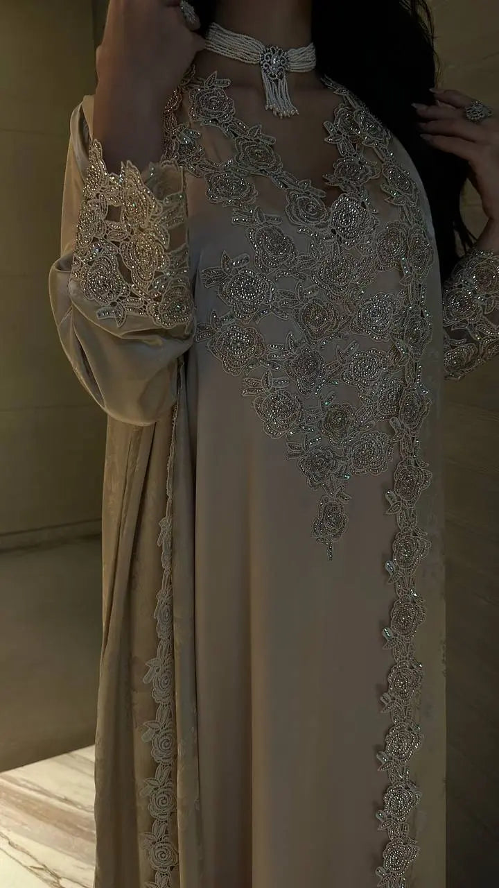 Midnight Bloom Jalabiya - MMK Design