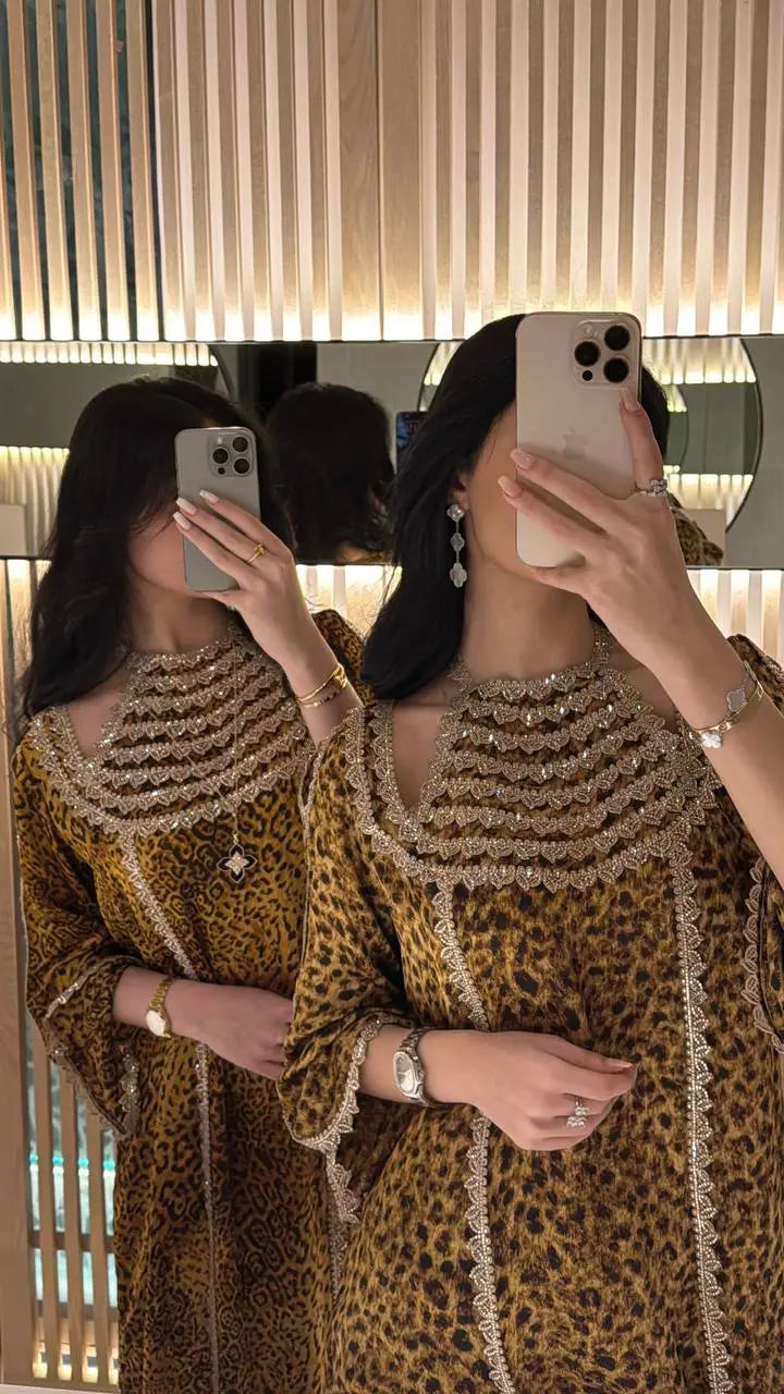 Tiger Highneck Jalabiya - MMK Design