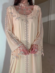 Celestial Pearl Embroidered Kaftan