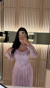 Crescent Lilac jalabiya