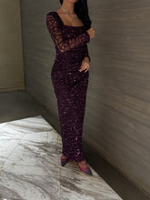 Lumière Sequin Purple Gown