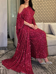 Crimson Sparkle Dress - MMK Design