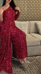 Crimson Sparkle Dress - MMK Design