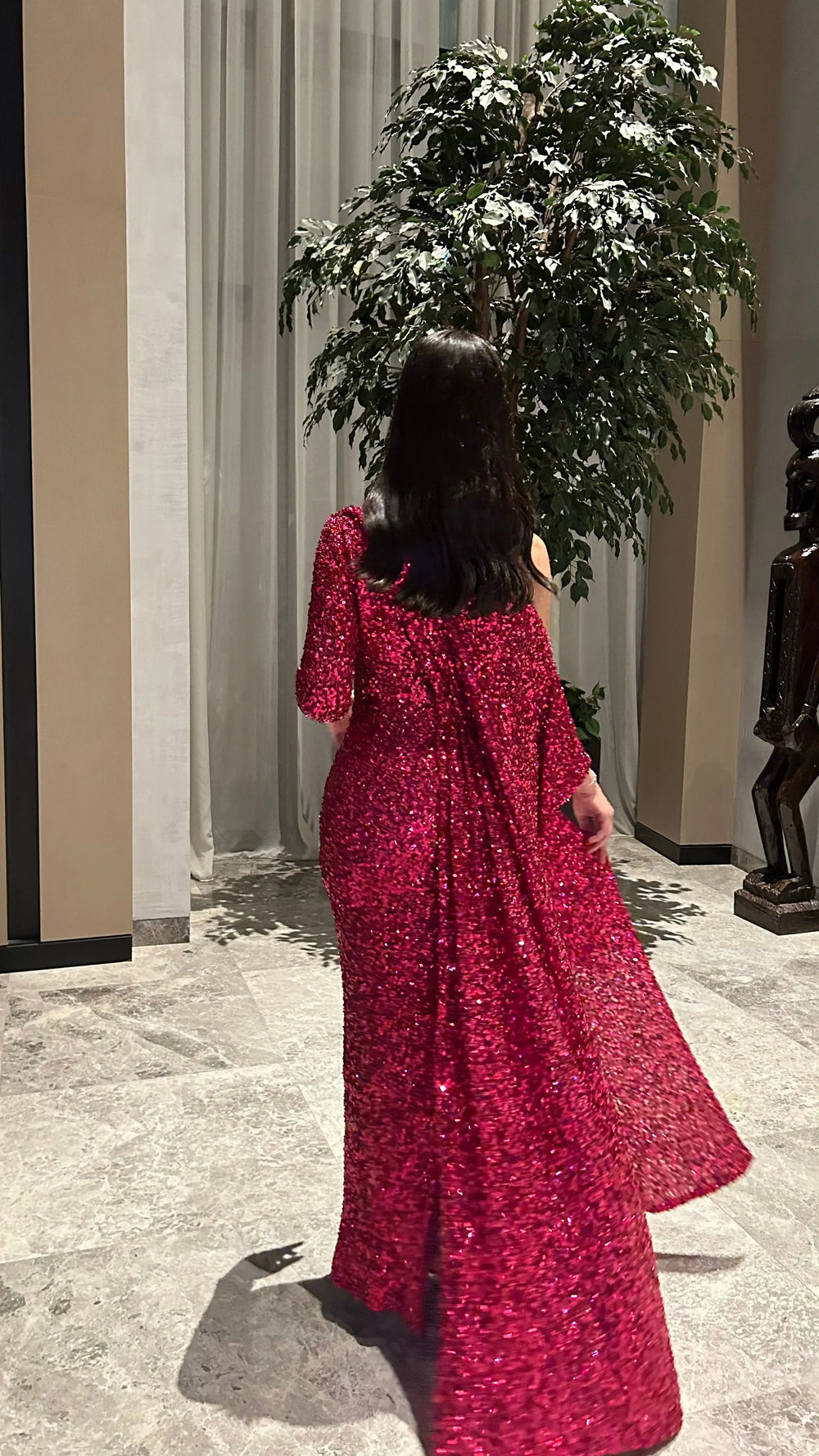 Crimson Sparkle Dress - MMK Design