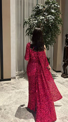 Crimson Sparkle Dress - MMK Design