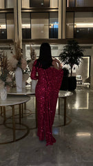 Crimson Sparkle Dress - MMK Design