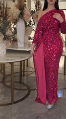 Crimson Sparkle Dress - MMK Design