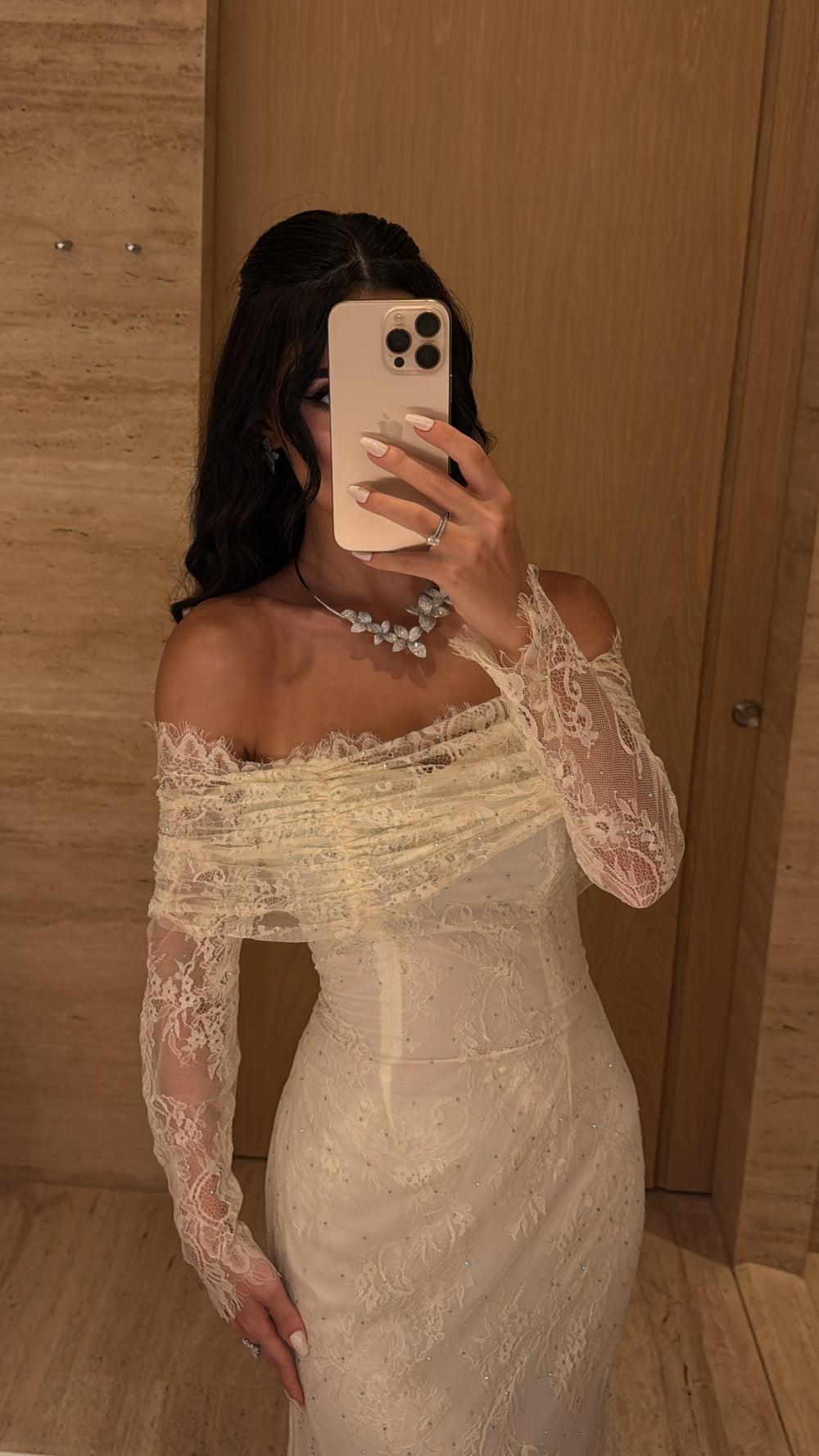 Ivory Elegance Lace Gown - MMK Design