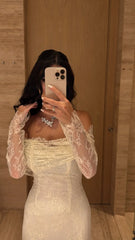 Ivory Elegance Lace Gown - MMK Design