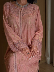Blush Lace Jalabiya - MMK Design