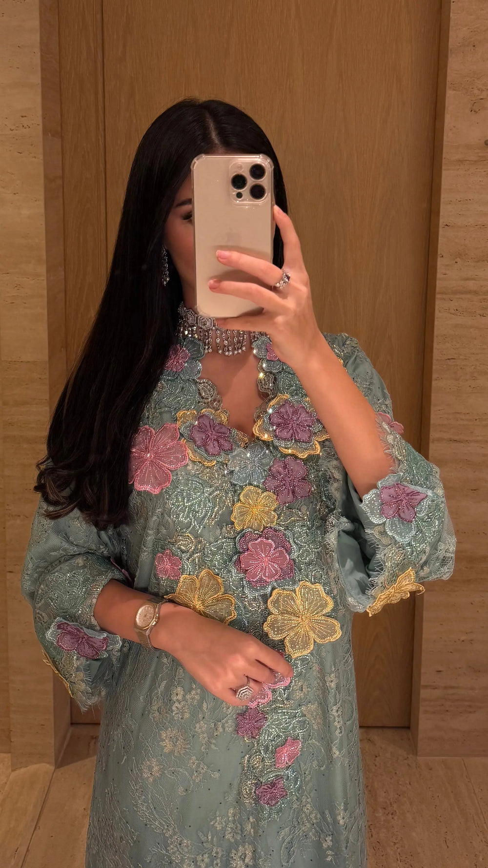 Floral Elegance Jalabiya MMK Design