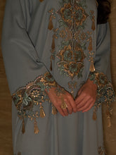 Celestial Blue Embroidered Jalabiya