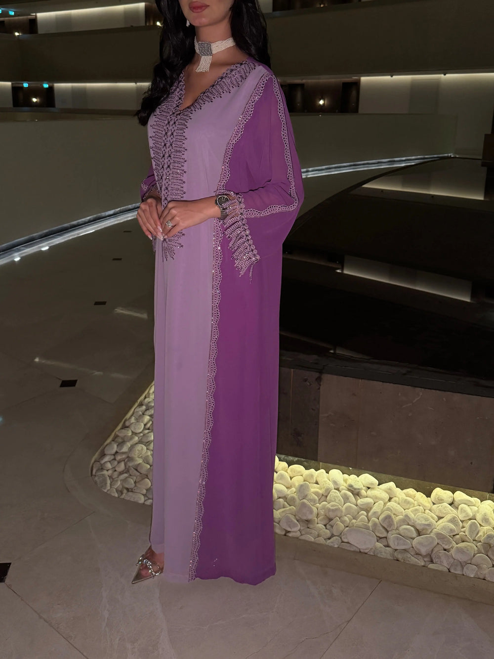 Lilac Majesty Jalabyia MMK Design