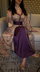 Gold Purple Caftan