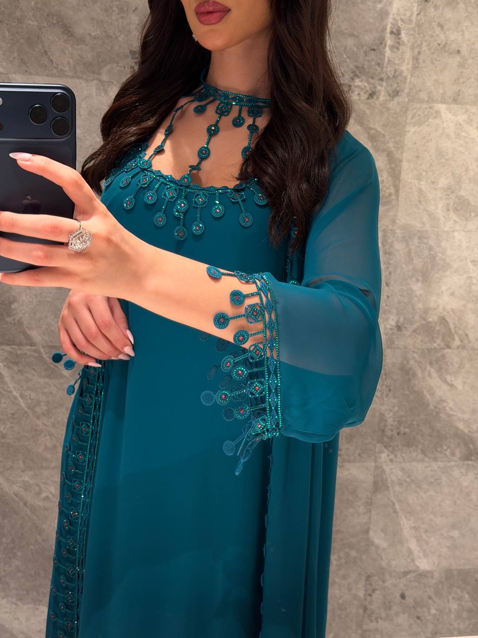 Dark Blue Twilight Jalabiya