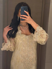 Offwhite Ivory Jalabiya