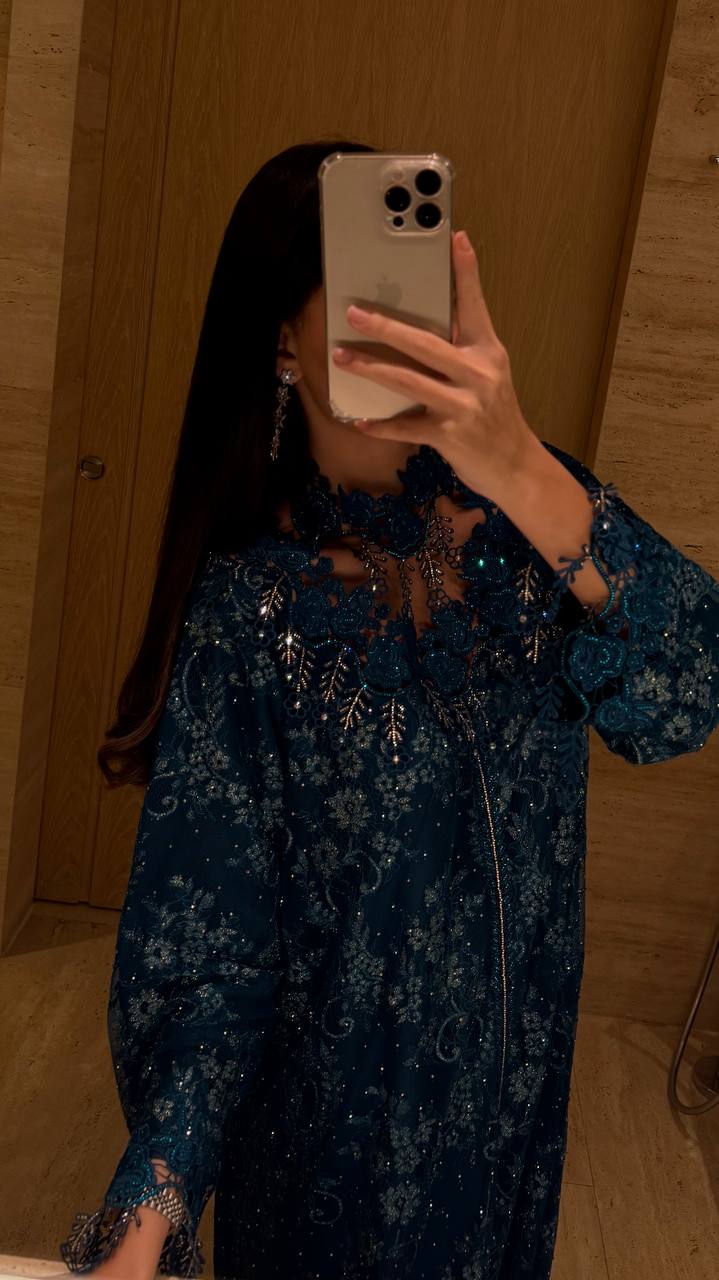 Midnight Blossom Jalabiya