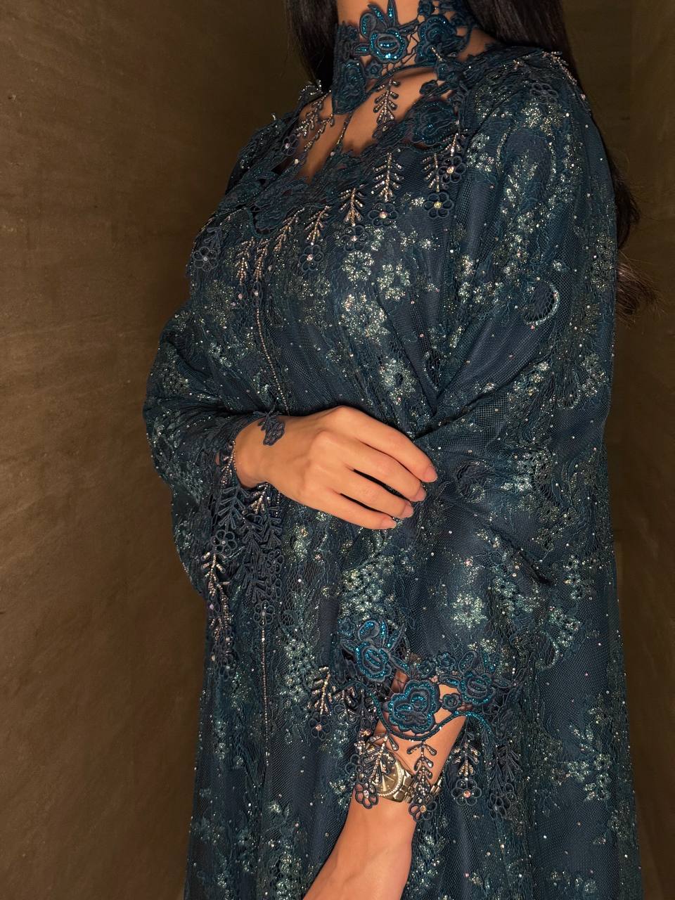 Midnight Blossom Jalabiya