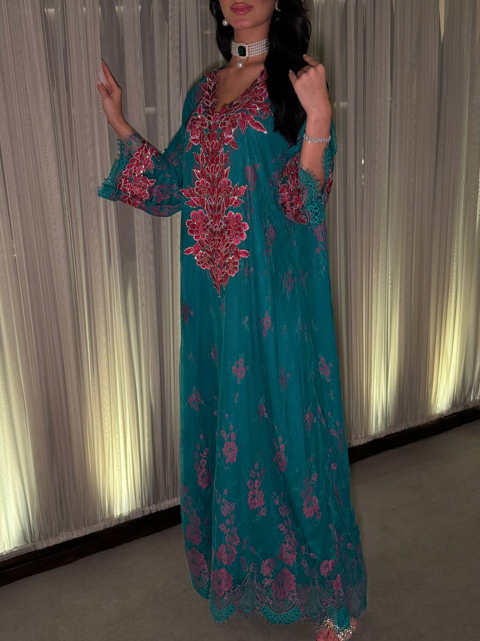 Whispering Petals Jalabiya