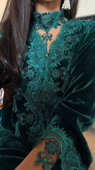 Emerald Velvet Bloom Jalabiya MMK Design