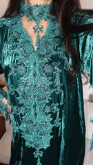 Emerald Velvet Bloom Jalabiya MMK Design