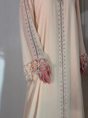Celestial Pearl Embroidered Kaftan