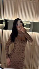 Rose Gold Embellished Elegance Gown