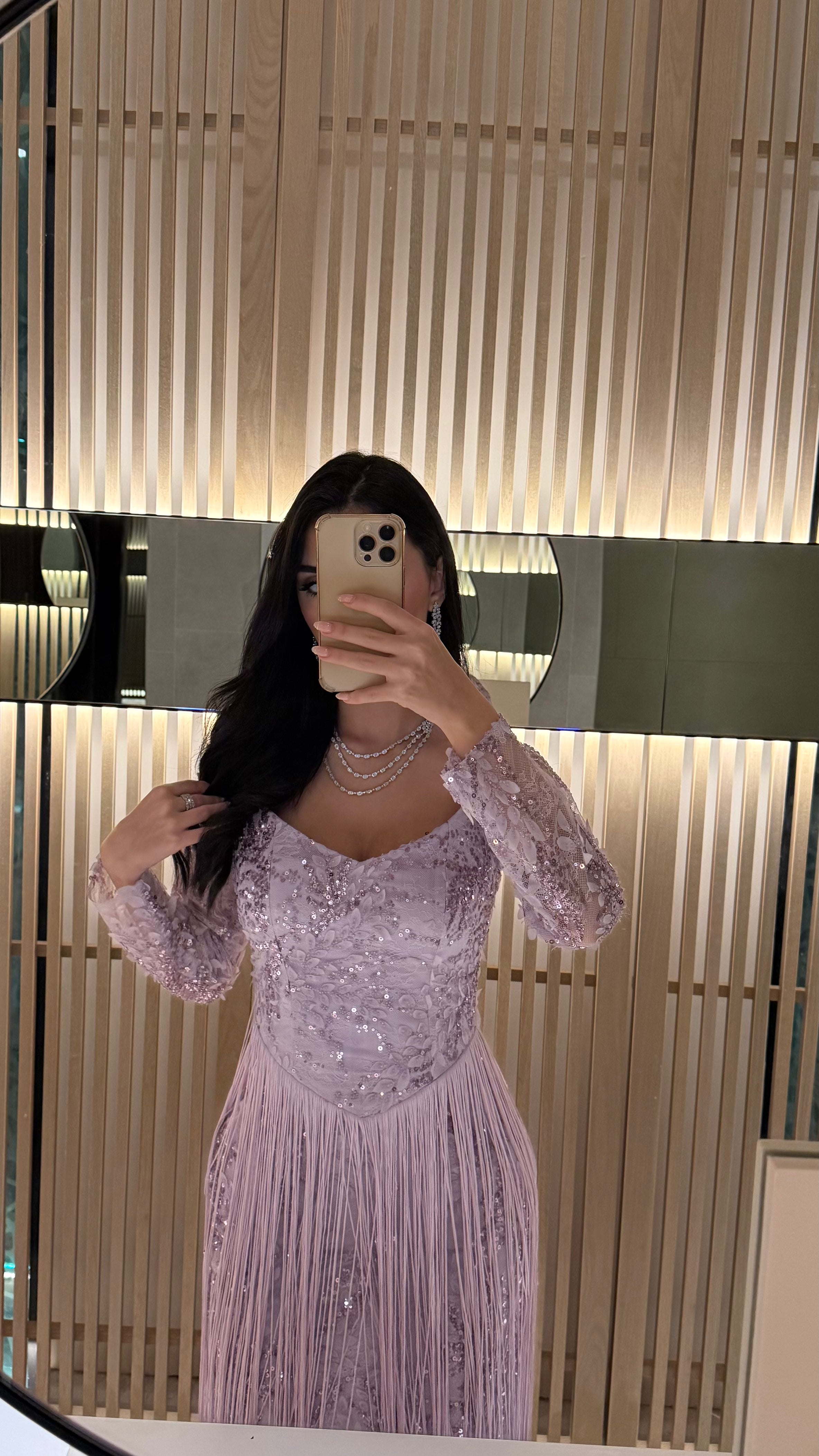 Crescent Lilac jalabiya