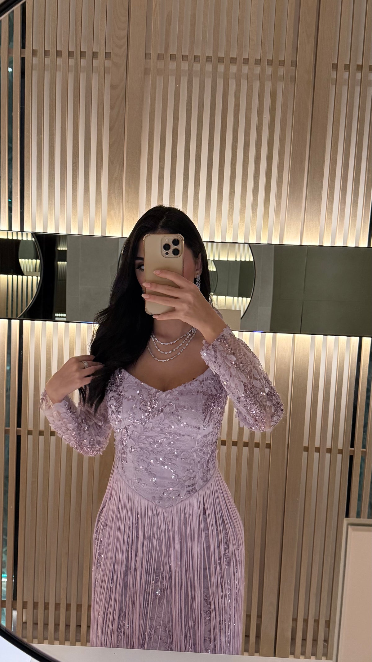 Crescent Lilac jalabiya