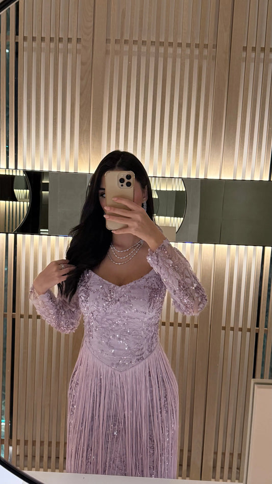 Crescent Lilac jalabiya