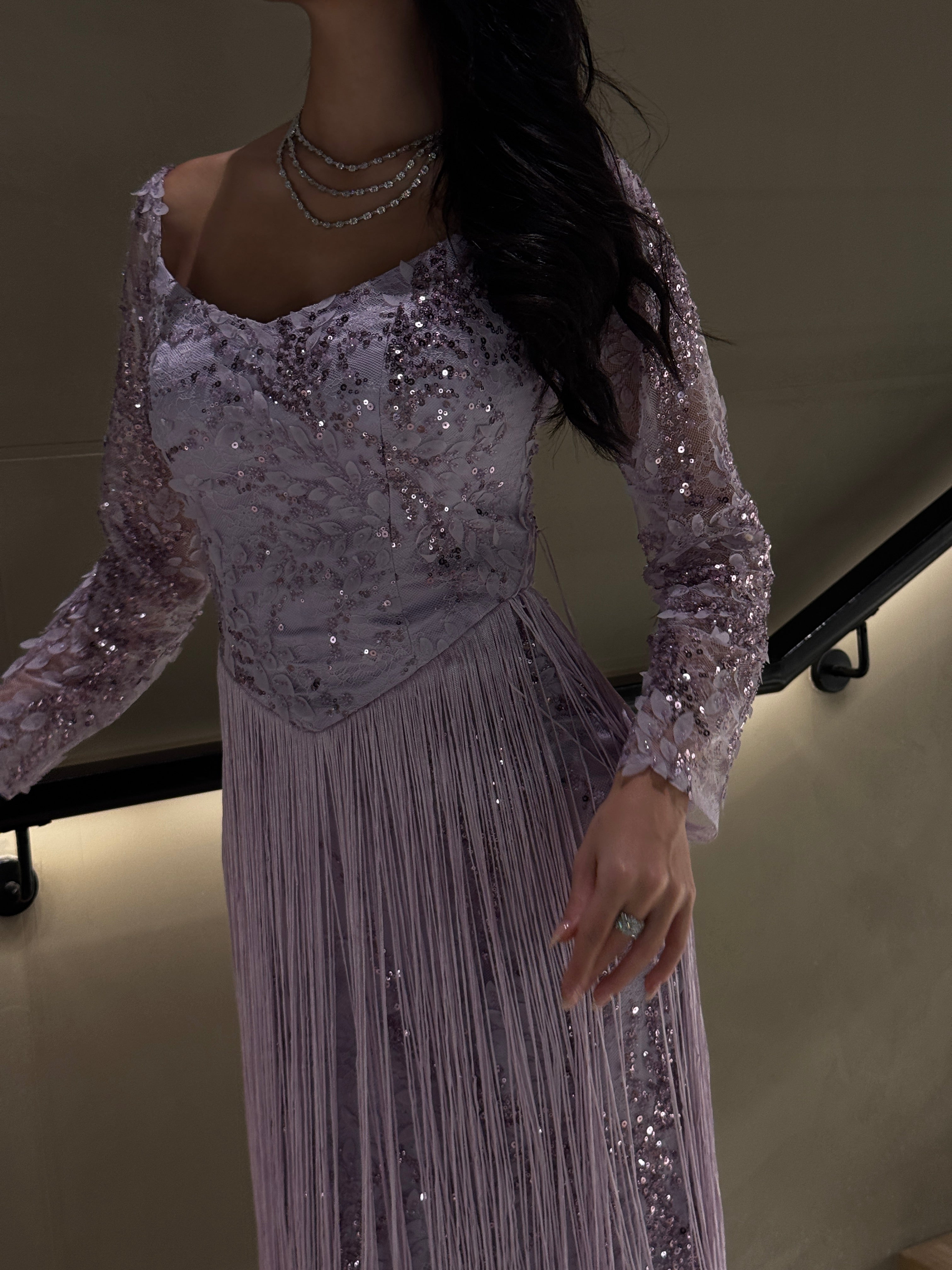 Crescent Lilac jalabiya