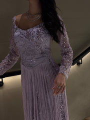 Crescent Lilac jalabiya