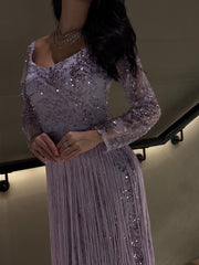 Crescent Lilac jalabiya