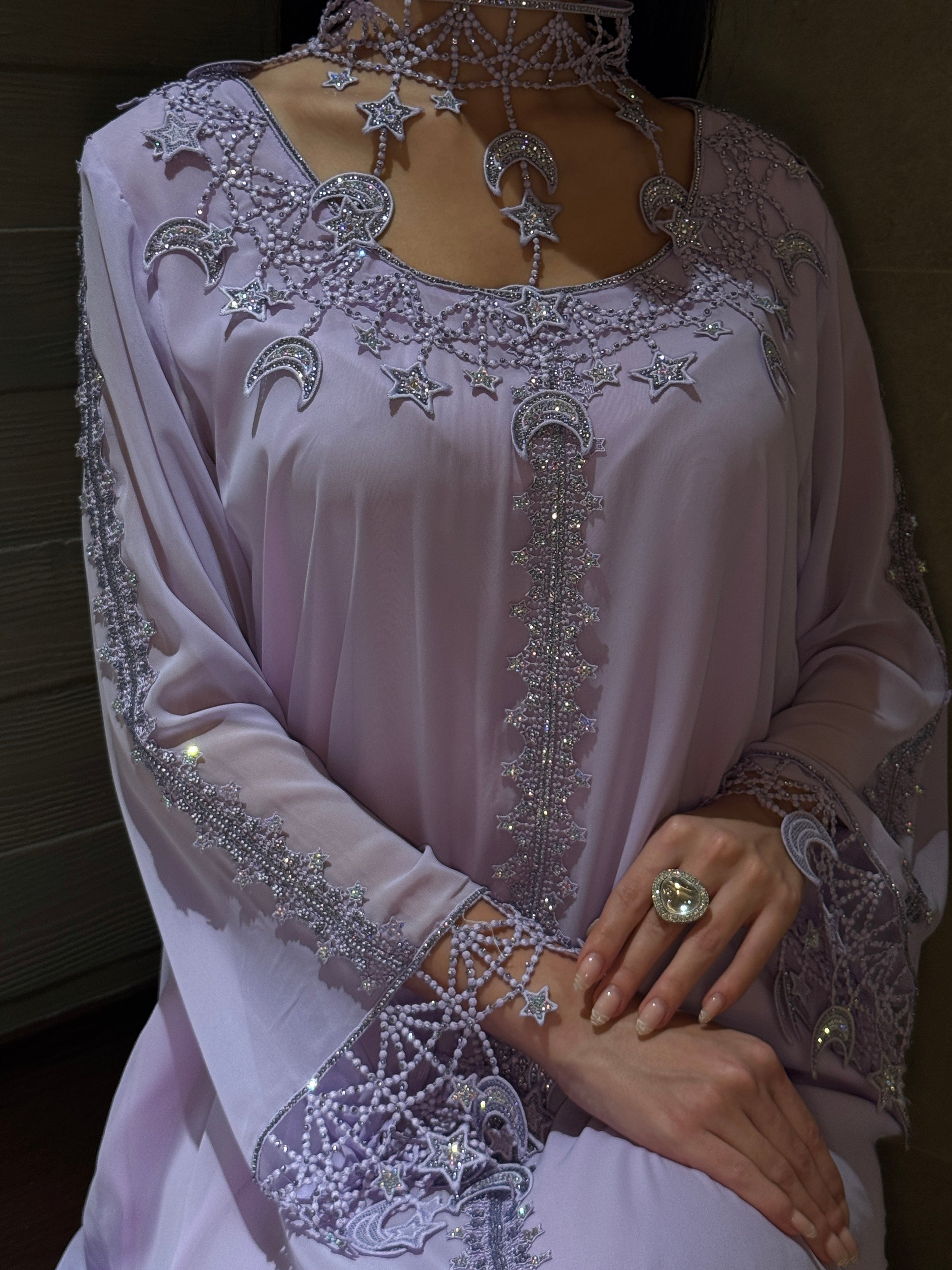Moonlight Amethyst Abaya