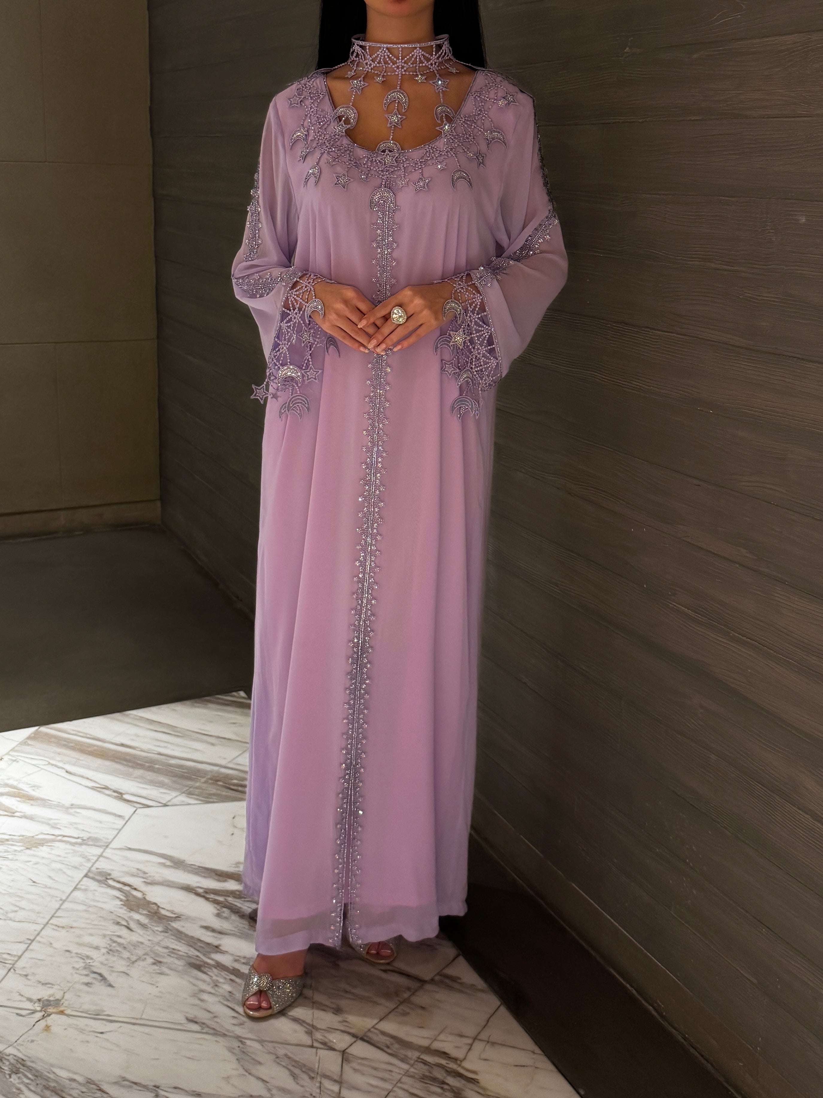 Moonlight Amethyst Abaya