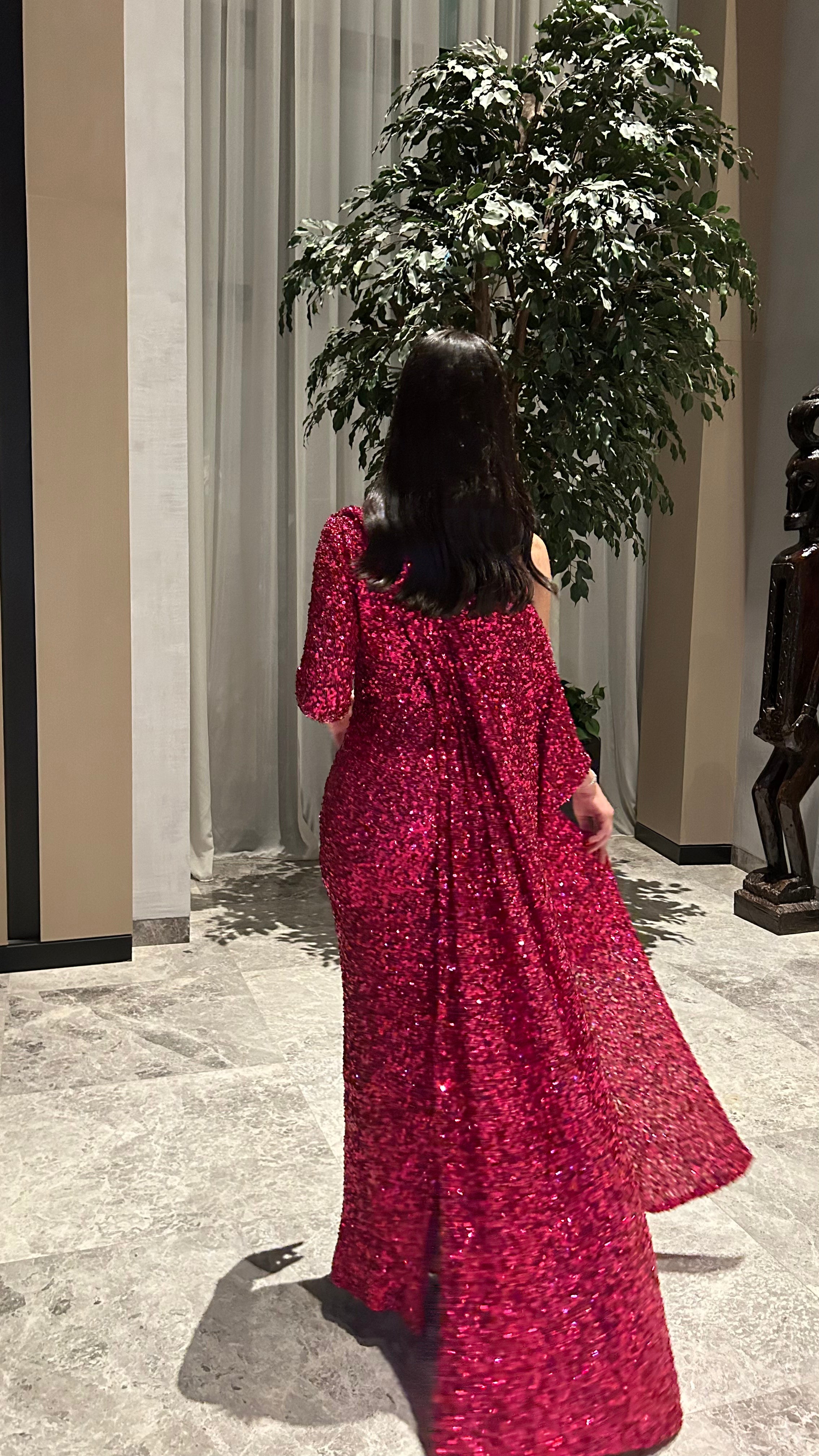 Crimson Sparkle Dress - MMK Design