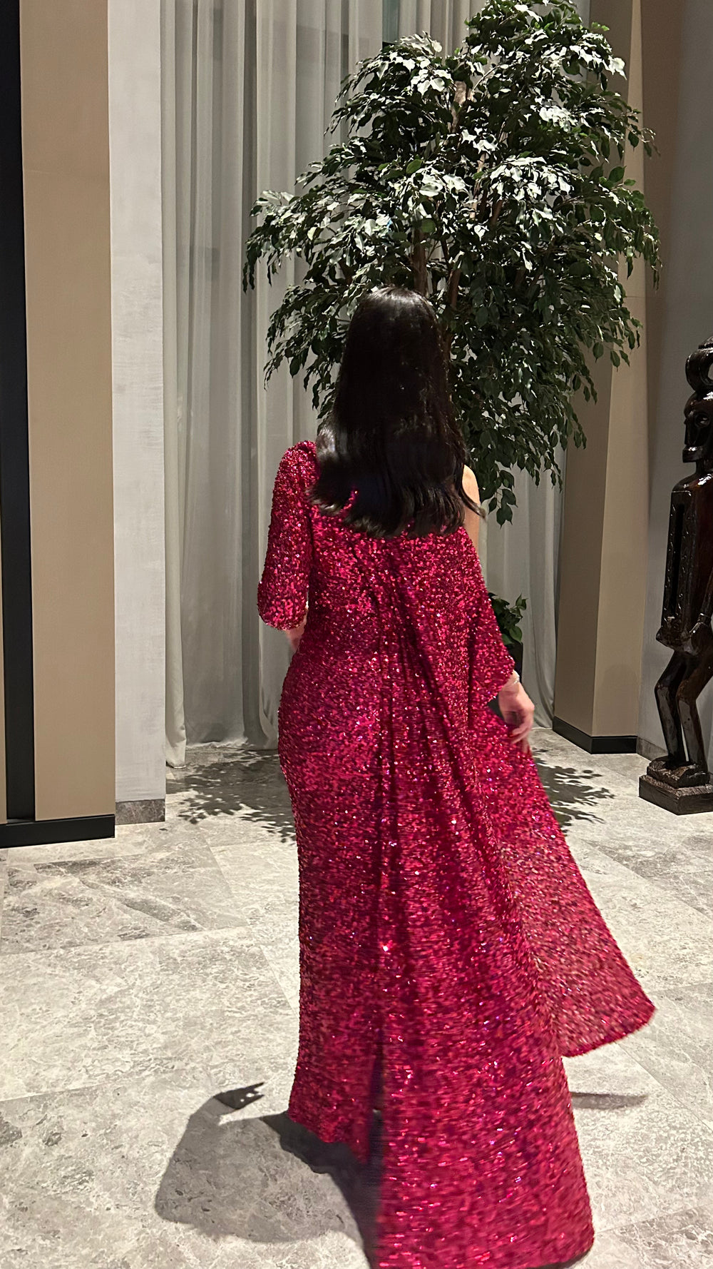 Crimson Sparkle Dress - MMK Design