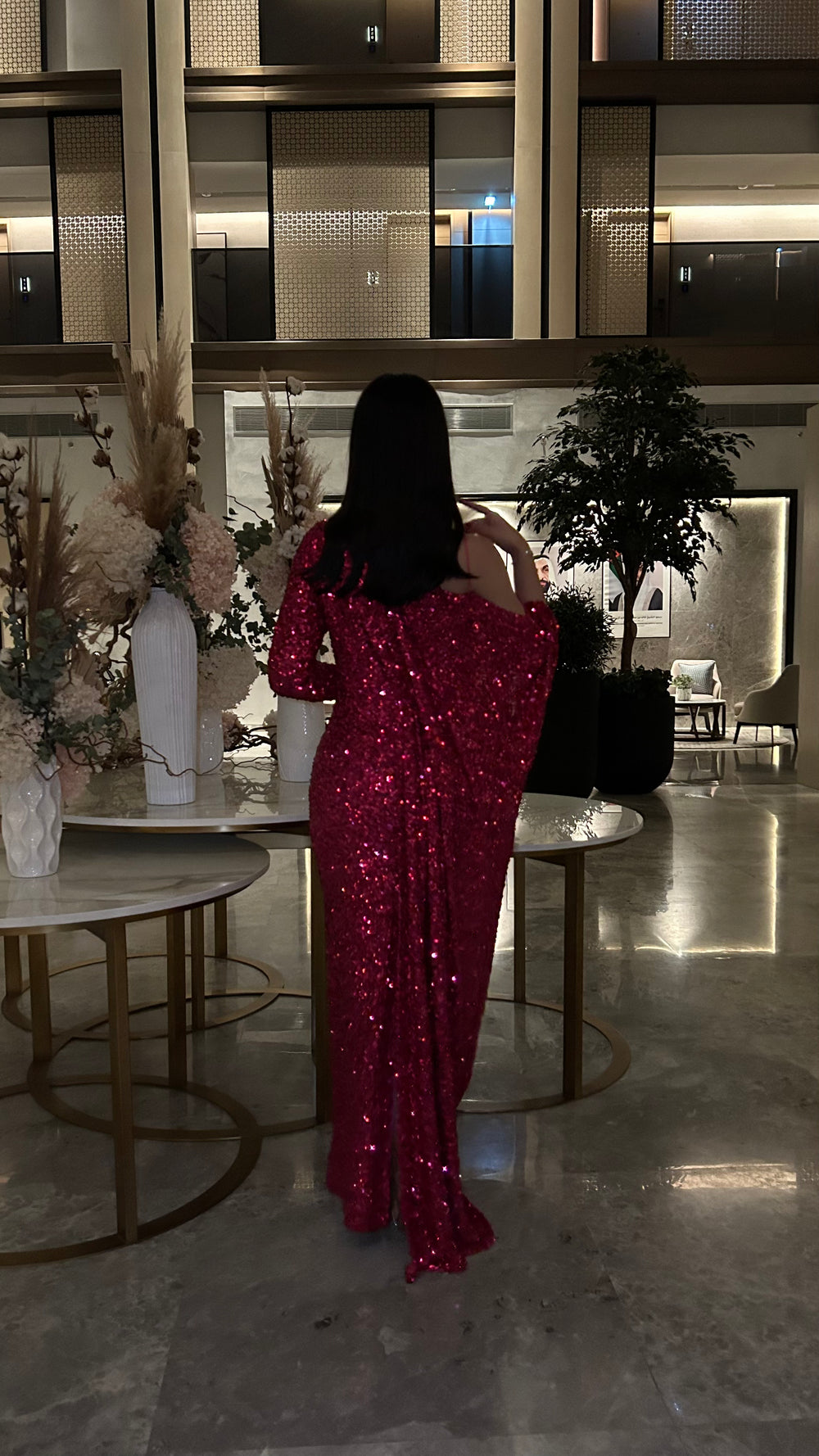 Crimson Sparkle Dress - MMK Design