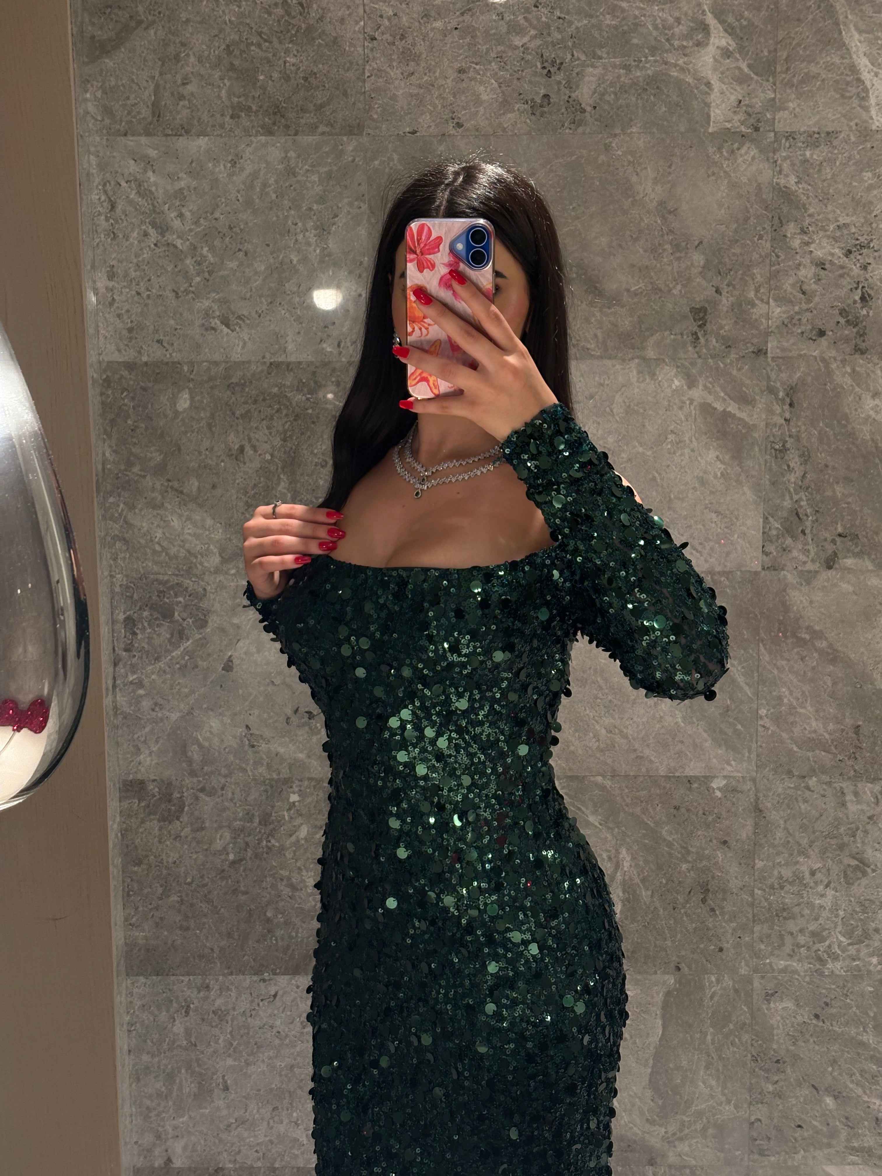 Emerald Radiance Dress - MMK Design