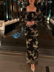 Noir Gold Enchanté Dress