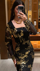 Noir Gold Enchanté Dress