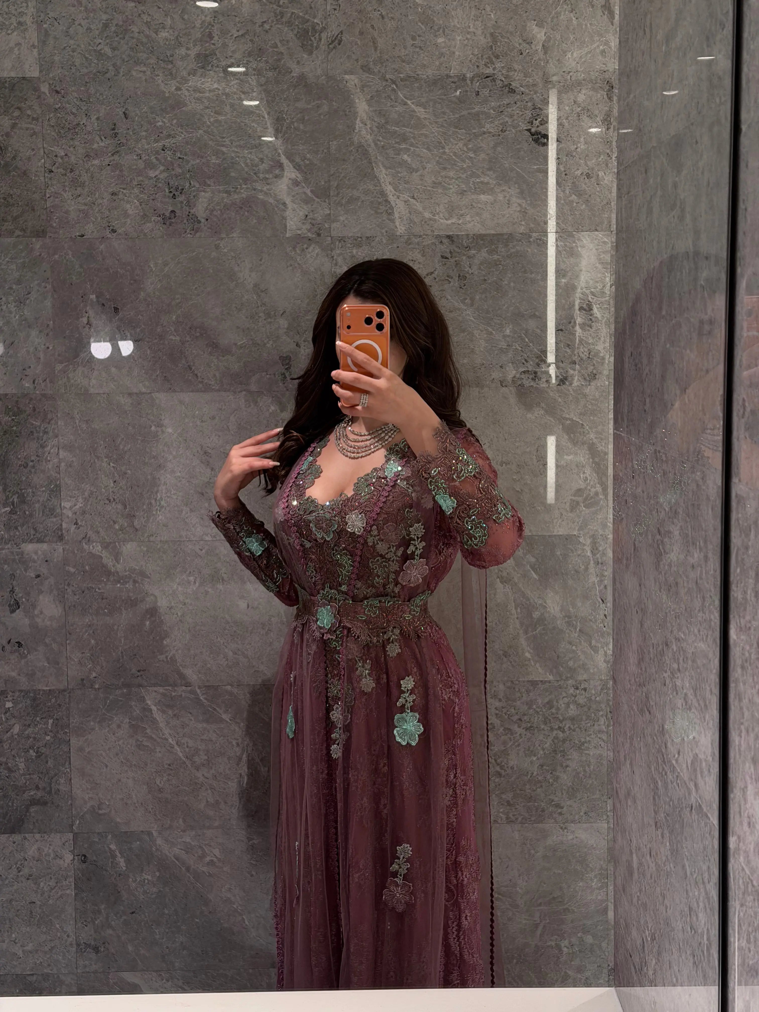 Amethyst Bloom Elegance Gown