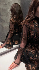 “Midnight Bronze Royale Gown”