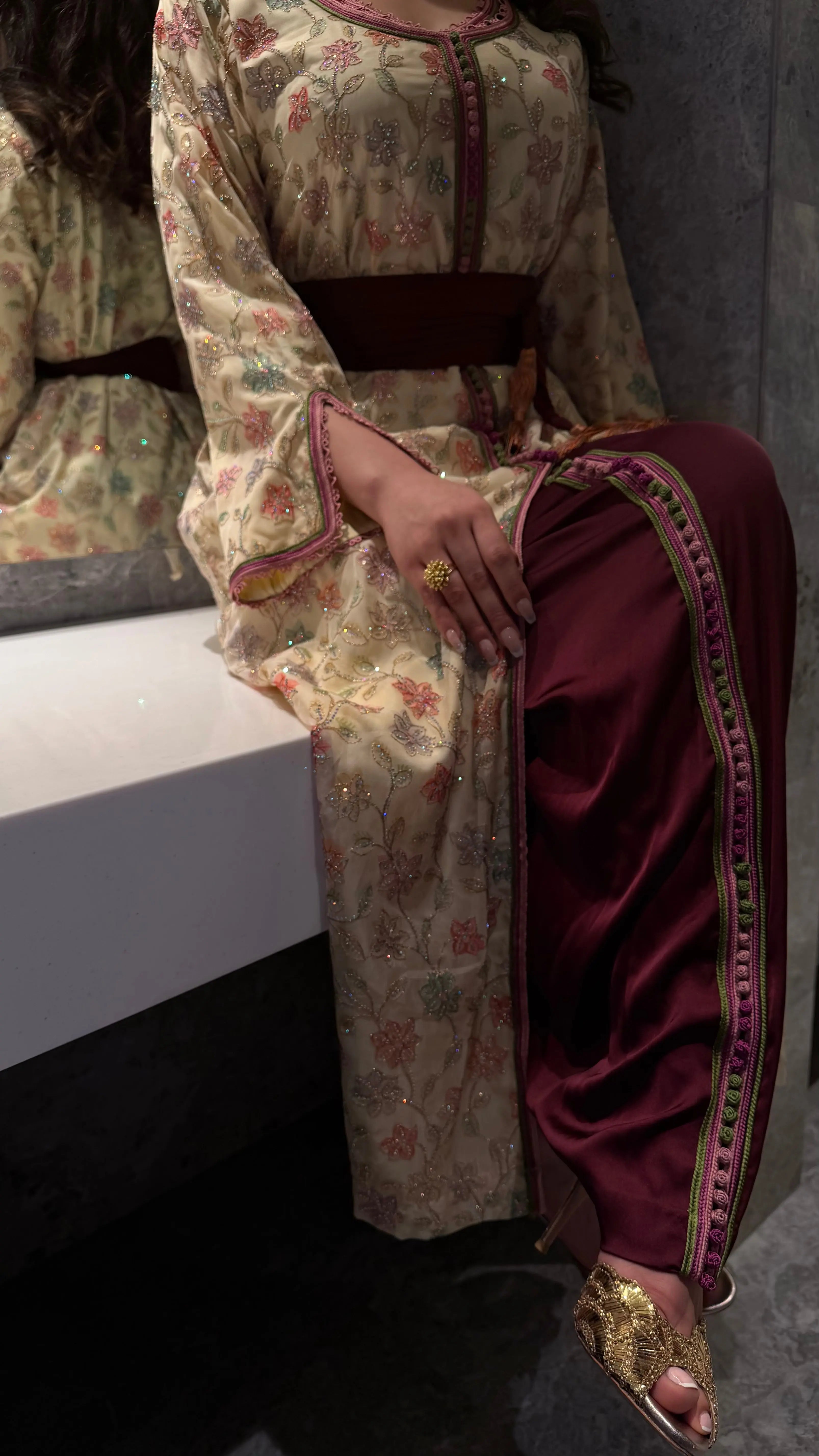 Golden Blossom Heritage Caftan