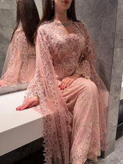 Blush Lace Étoile Jalabiya