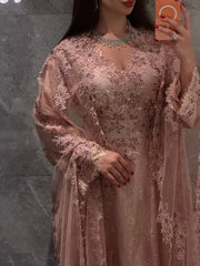 Blush Lace Étoile Jalabiya