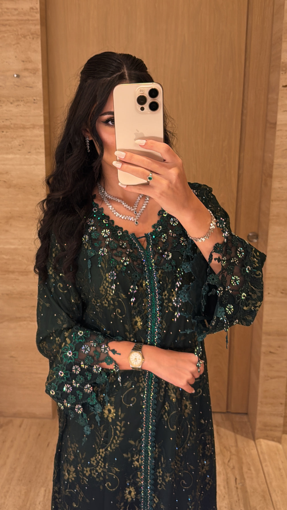 Emerald Bloom Jalabiya - MMK Design