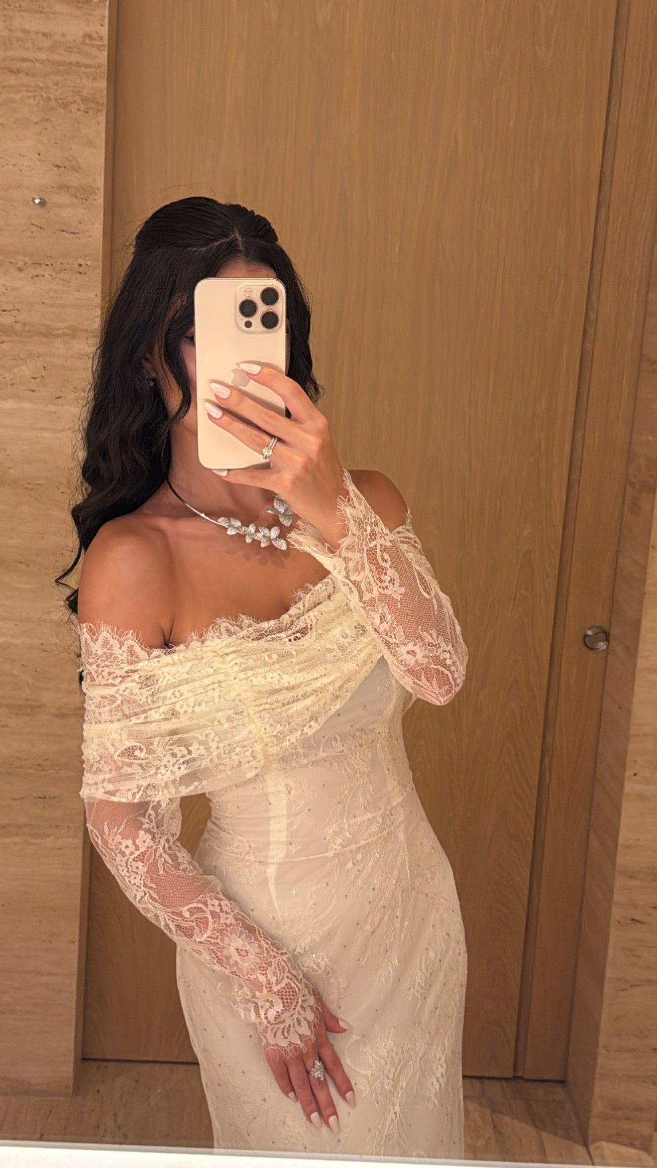 Ivory Elegance Lace Gown - MMK Design