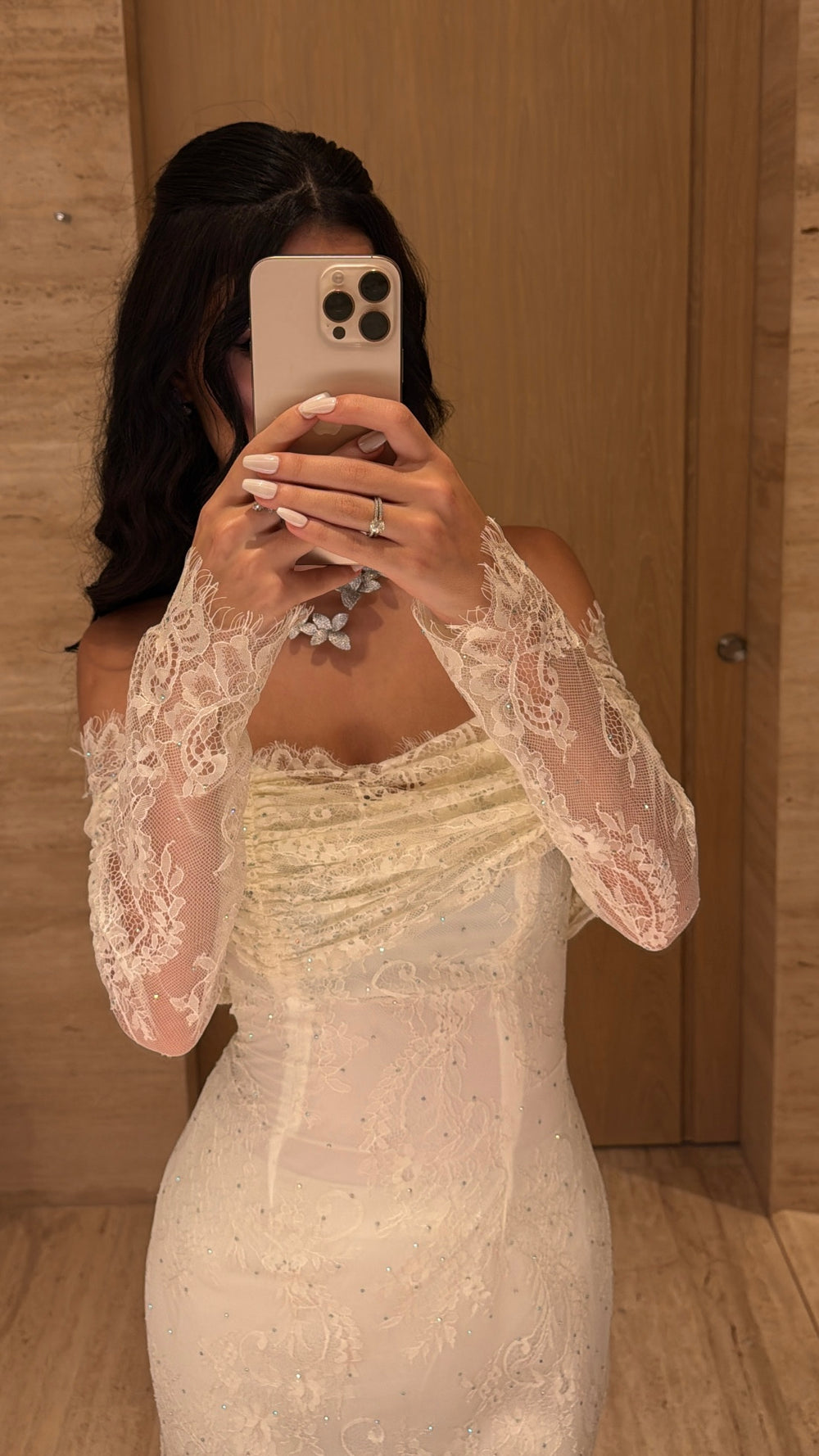 Ivory Elegance Lace Gown - MMK Design